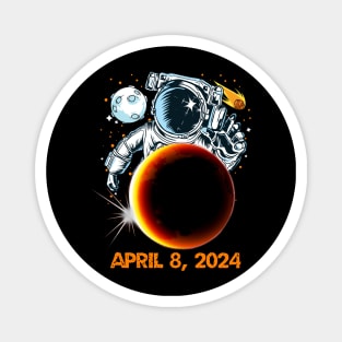 solar eclipse 8 APRIL 2024 SPACE FUNNY Magnet